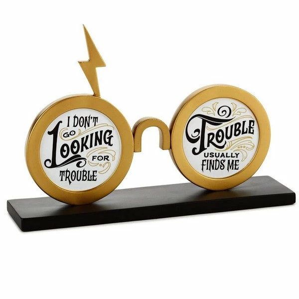 Harry Potter™ Trouble Finds Me Eyeglasses Quote Sign 1 Harry Potter™ Trouble Finds Me Eyeglasses Quote Sign