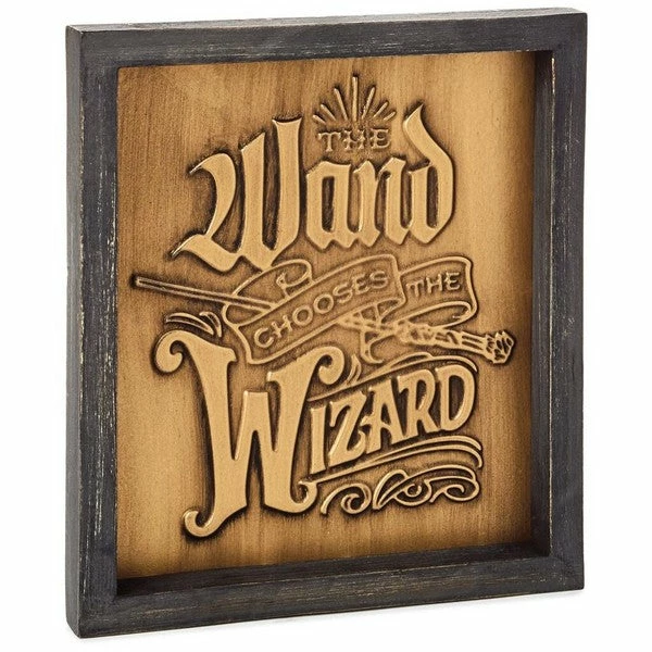 Harry Potter™ Wand Chooses The Wizard Quote Sign, 8x9 1 Harry Potter™ Wand Chooses The Wizard Quote Sign, 8x9