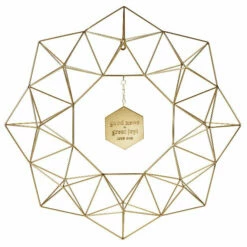 Hallmark DaySpring Candace Cameron Bure Geometric Metal Wreath
