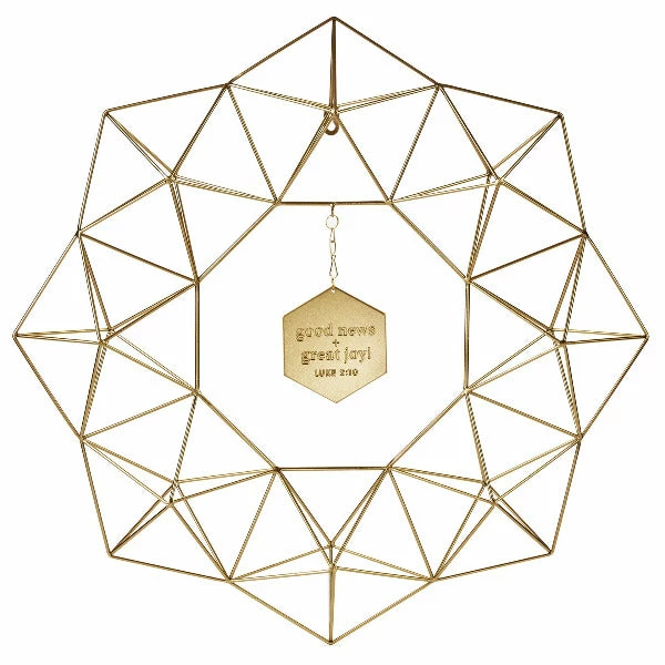 Hallmark DaySpring Candace Cameron Bure Geometric Metal Wreath 1 Hallmark DaySpring Candace Cameron Bure Geometric Metal Wreath