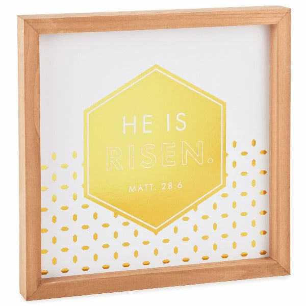 Hallmark Candace Cameron Bure He Is Risen Wood Quote Sign 1 Hallmark Candace Cameron Bure He Is Risen Wood Quote Sign