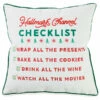 Hallmark Channel Checklist Throw Pillow, 16x16