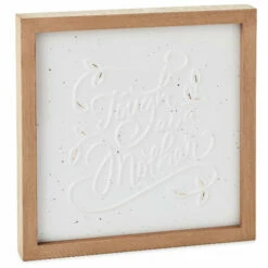 Hallmark Tough As A Mother Wood And Ceramic Embossed Quote Sign