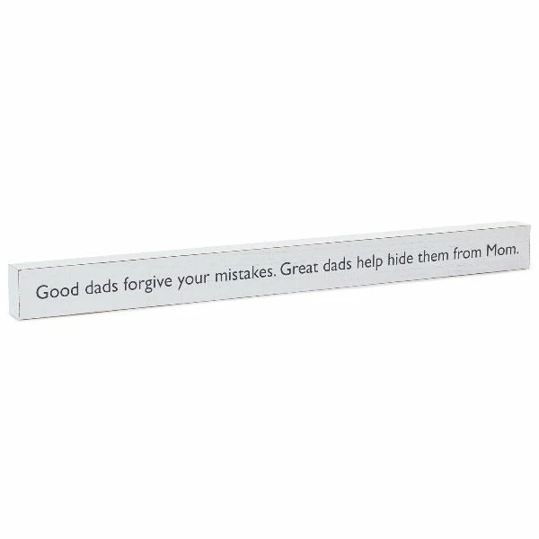 Hallmark Great Dads Wood Quote Sign, 23.5x2 1 Hallmark Great Dads Wood Quote Sign, 23.5x2