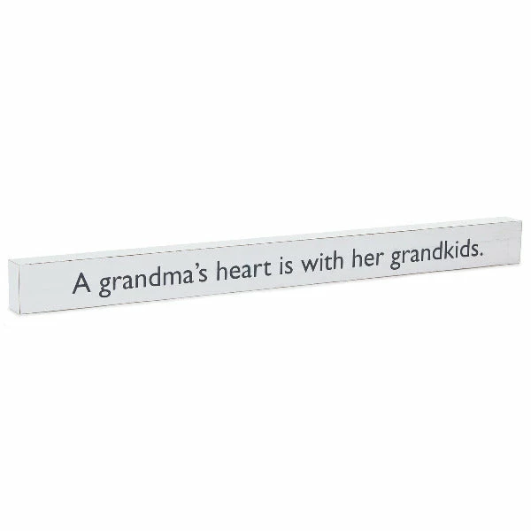 Hallmark A Grandma's Heart Wood Quote Sign, 23.5x2 1 Hallmark A Grandma's Heart Wood Quote Sign, 23.5x2