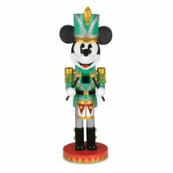 Hallmark Disney 100 Years Of Wonder Mickey Mouse Holiday Nutcracker Figurine, 13.7"