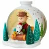 Hallmark Peanuts® Charlie Brown, Snoopy And Woodstock On Sled Light-Up Figurine, 4.6"