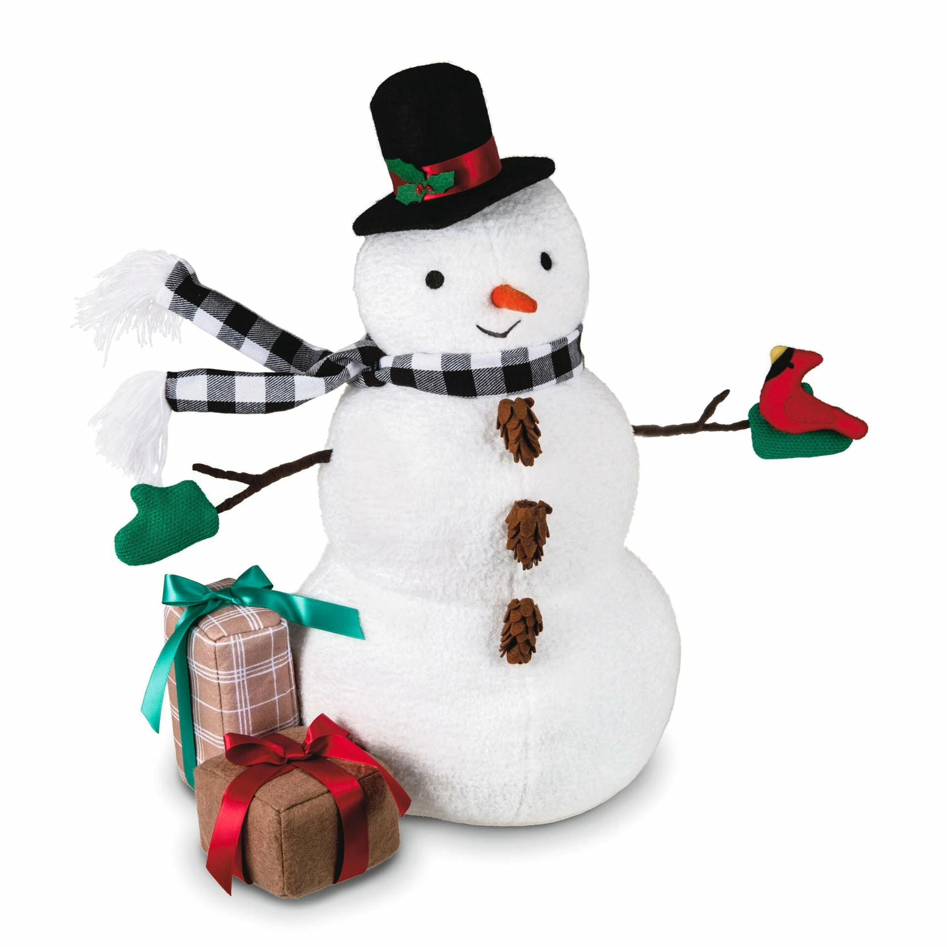 Hallmark Snowman And Gifts Mixed Materials Figurine, 17.25" 1 Hallmark Snowman And Gifts Mixed Materials Figurine, 17.25"