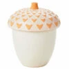 Hallmark Acorn Teakwood Ceramic Candle, 8 Oz.