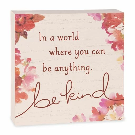Hallmark Be Kind Wood Quote Sign, 7.75x7.75 1 Hallmark Be Kind Wood Quote Sign, 7.75x7.75