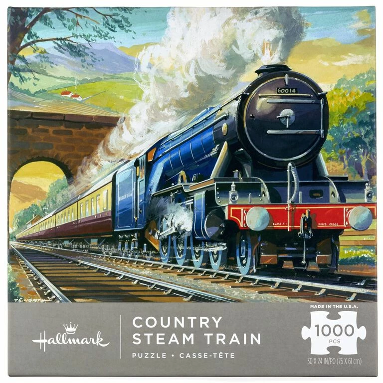 Hallmark Country Steam Train 1,000-Piece Puzzle 1 Hallmark Country Steam Train 1,000-Piece Puzzle