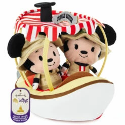 Hallmark Itty Bittys® Walt Disney World 50th Anniversary Jungle Cruise Mickey And Minnie Plush, Set Of 3 -Outlet Hallmark Store Disney Jungle Cruise Boat Mickey and Minnie itty bittys 1KDD2118 05