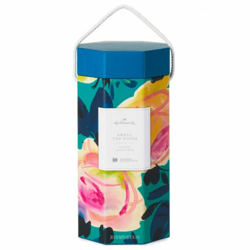 Hallmark Smell The Roses 1,000-Piece Jigsaw Puzzle -Outlet Hallmark Store Flower Painting 1000 Piece Jigsaw Puzzle 1PUZ1424 01