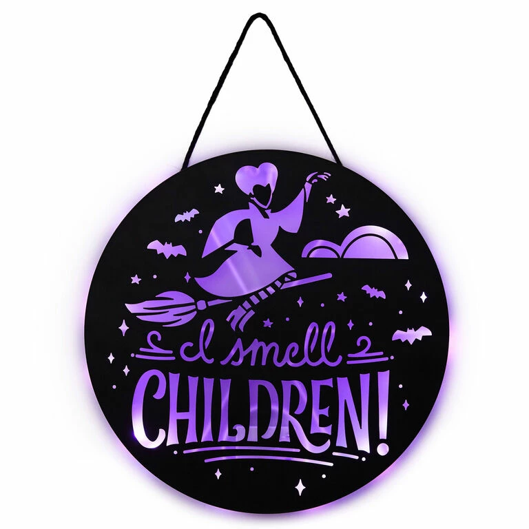 Hallmark Disney Hocus Pocus I Smell Children Porch Decor With Light 2 Hallmark Disney Hocus Pocus I Smell Children Porch Decor With Light - Image 2
