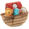 Hallmark Noah's Ark And Animals Plush Playset, 7 Pieces