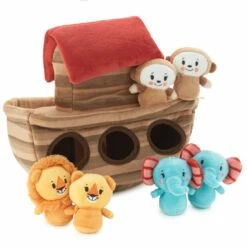 Hallmark Noah's Ark And Animals Plush Playset, 7 Pieces -Outlet Hallmark Store KFA2015 04