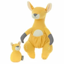 Hallmark Kangaroo And Baby Joey Stuffed Animal And Rattle Set 5 Hallmark Kangaroo And Baby Joey Stuffed Animal And Rattle Set -Outlet Hallmark Store Kangaroo and Baby Joey Plush and Rattle Set 1BBY4819 03