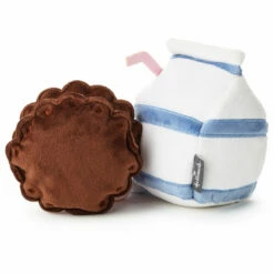 Hallmark Better Together Milk And Cookie Magnetic Plush, 6" -Outlet Hallmark Store Milk Carton and Chocolate Cookie Magnetic Plush 1KID1642 03
