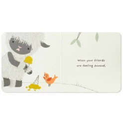 Hallmark MopTops Highland Sheep Stuffed Animal With You Are Kind Board Book -Outlet Hallmark Store MopTops Plush Sheep Stuffed Animal Board Book 1KID1535 06