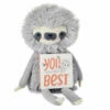 Hallmark MopTops Sloth Stuffed Animal With You Are The Best Board Book