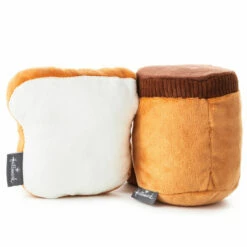 Hallmark Better Together Peanut Butter And Jelly Magnetic Plush, 5" -Outlet Hallmark Store Peanut Butter Jar and Bread With Jelly Magnetic Plush 1KID1641 03