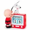 Hallmark Peanuts® Charlie Brown And Snoopy Perpetual Calendar TV Set Figurine