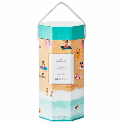 Hallmark Just Beachy 1,000-Piece Jigsaw Puzzle -Outlet Hallmark Store People on Beach 1000 Piece Jigsaw Puzzle 1PUZ1427 01