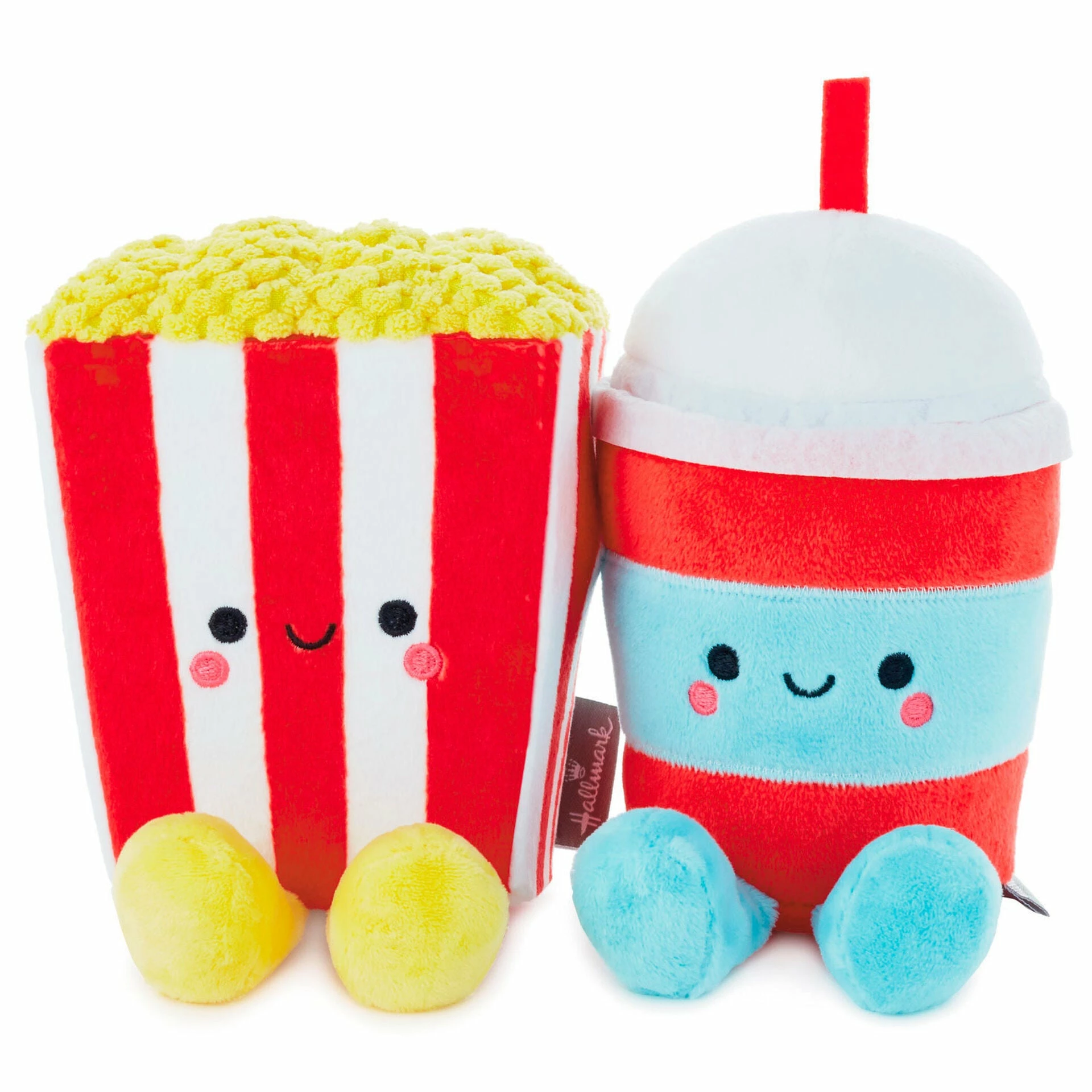 Hallmark Better Together Popcorn And Slushie Magnetic Plush, 5" 1 Hallmark Better Together Popcorn And Slushie Magnetic Plush, 5"