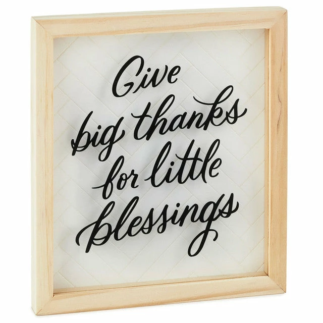 Hallmark Big Thanks Framed Quote Sign, 7x8 1 Hallmark Big Thanks Framed Quote Sign, 7x8