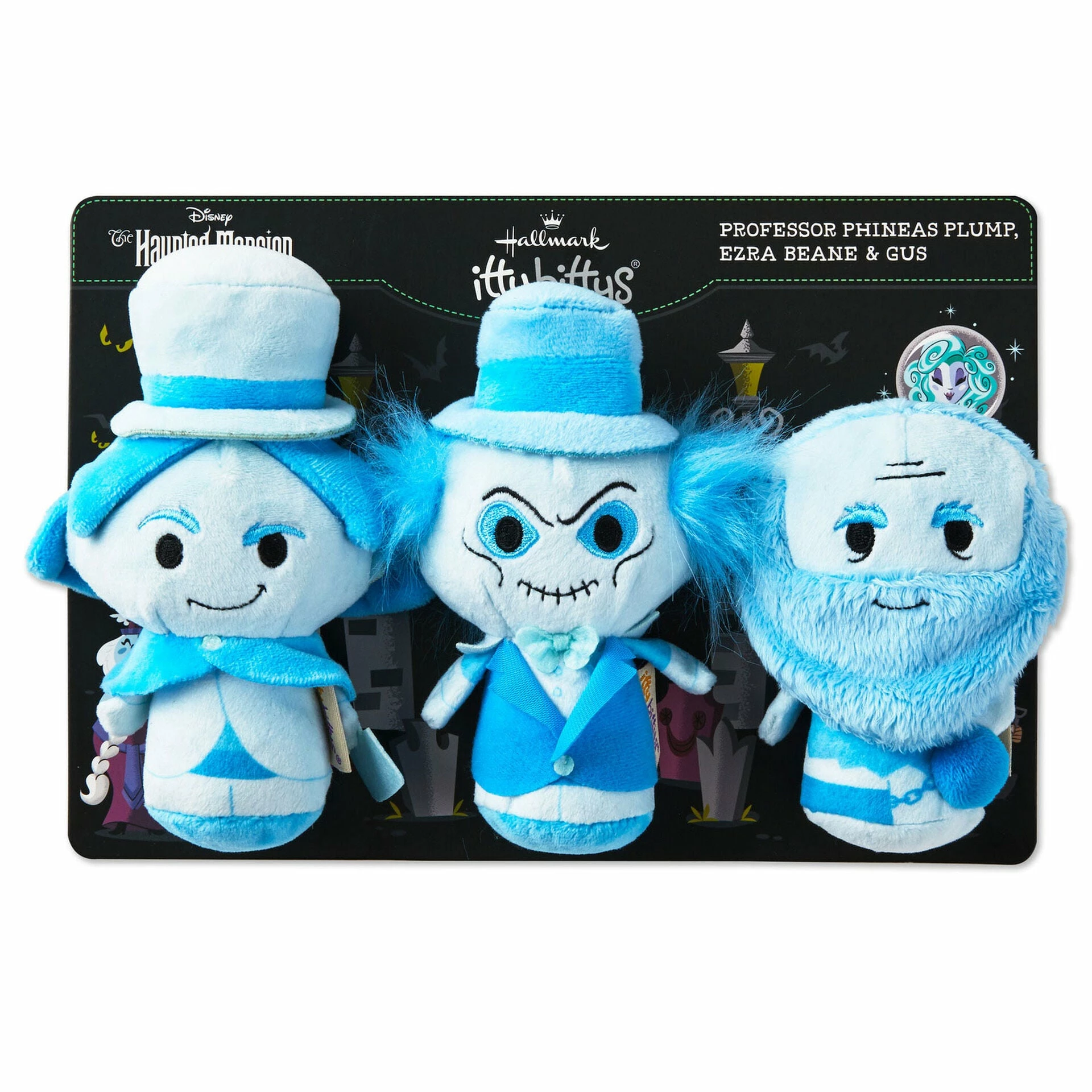 Hallmark Itty Bittys® Disney The Haunted Mansion Ghosts Glow-in-the-Dark Plush, Set Of 3 1 Hallmark Itty Bittys® Disney The Haunted Mansion Ghosts Glow-in-the-Dark Plush, Set Of 3
