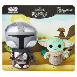 Hallmark Itty Bittys® Star Wars™ The Mandalorian™ And Grogu™ Plush, Set Of 2 -Outlet Hallmark Store Star Wars Mandalorian and Grogu Plush itty bittys 2Pack 1KDD2106 03 1