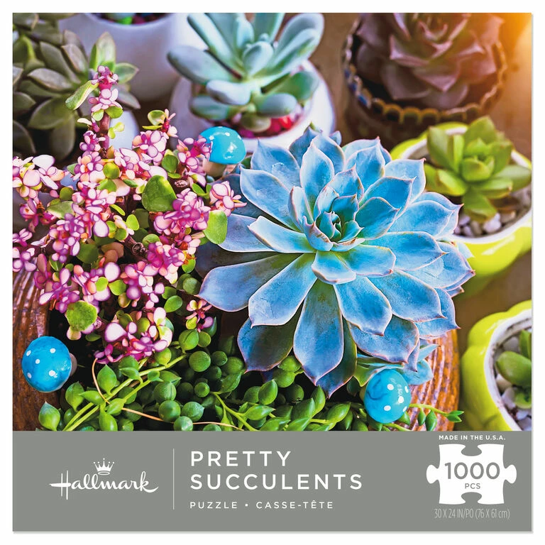 Hallmark Pretty Succulents 1,000-Piece Puzzle 1 Hallmark Pretty Succulents 1,000-Piece Puzzle