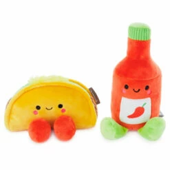 Hallmark Better Together Taco And Hot Sauce Magnetic Plush, 5" -Outlet Hallmark Store Taco and Hot Sauce Magnetic Plush 1KID2088 03