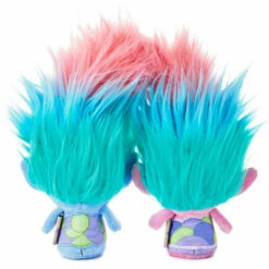 Hallmark Itty Bittys® DreamWorks Animation Trolls World Tour Satin And Chenille Plush, Set Of 2 -Outlet Hallmark Store itty bittys Trolls World Tour Satin Chenille Stuffed Animals Set 1KDD1982 03